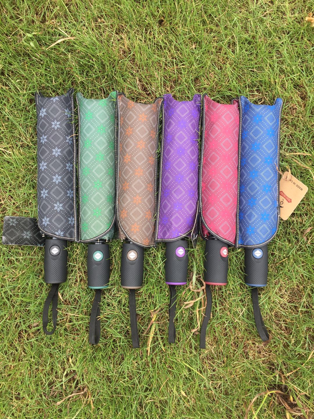 F1-10622-55QXH全自动男女通用防风小暗花晴雨伞