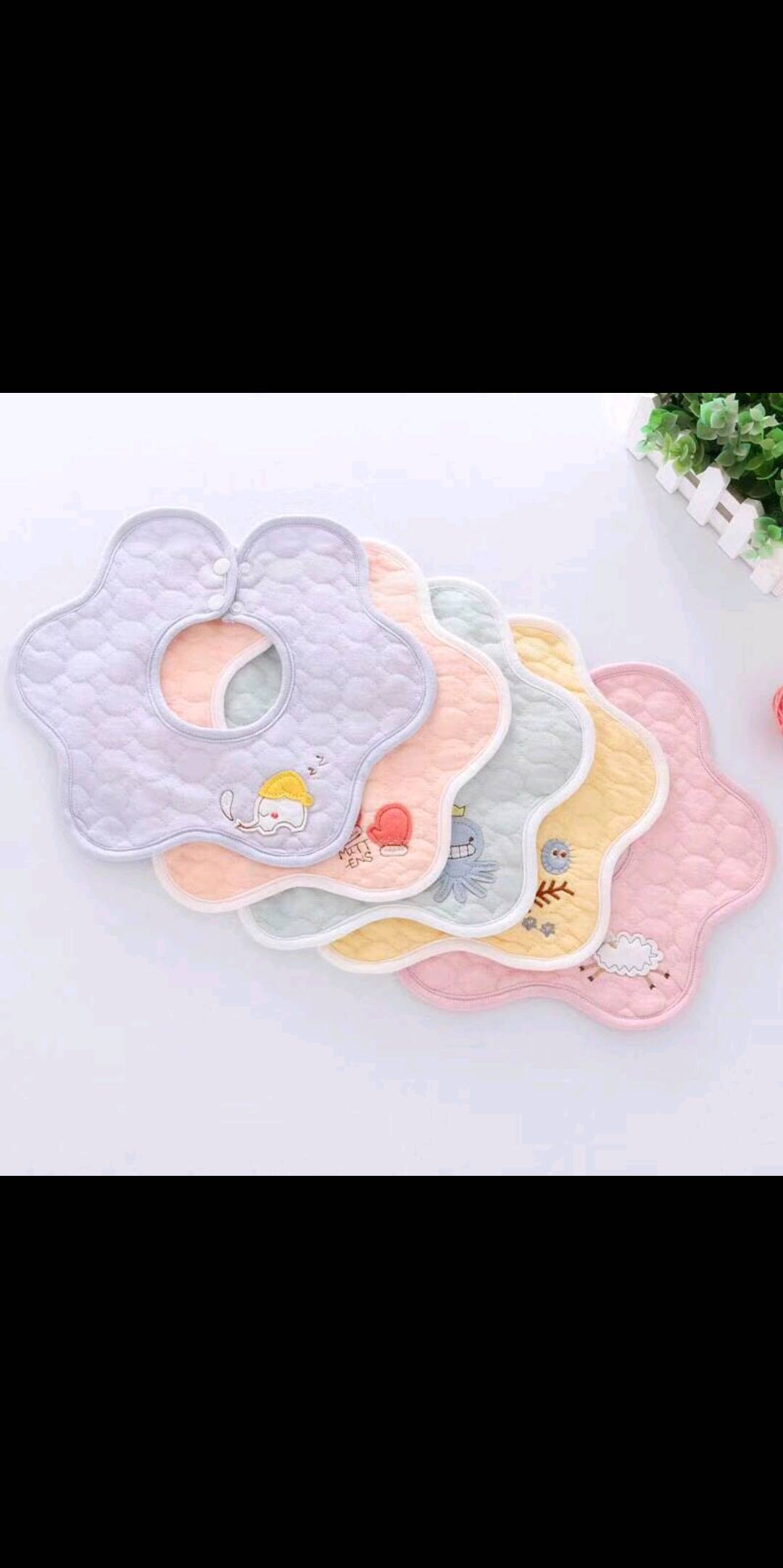 Baby Saliva Towel 360 Degrees Rotating Bib Waterproof Bib Autumn Winter Korean Version Of Foreign Style Scarf Pure Cotton details Picture