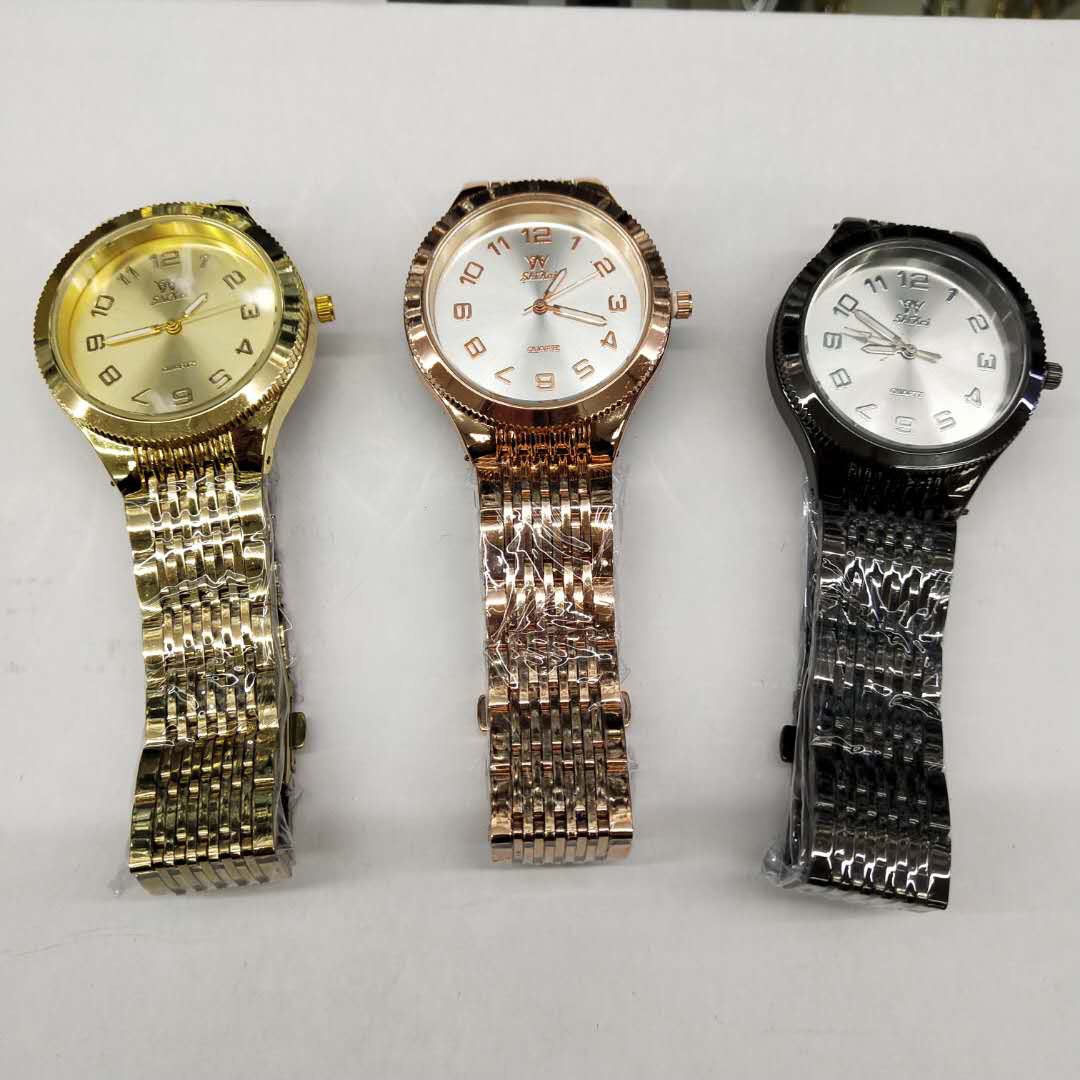 时尚套装防水不锈钢表带男士石英表