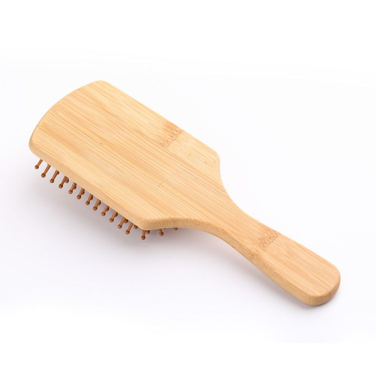 Bamboo large board comb, airbag wooden comb, home hair care air cushion comb, long hair wide tooth comb, curly hair smooth hair comb Specification image