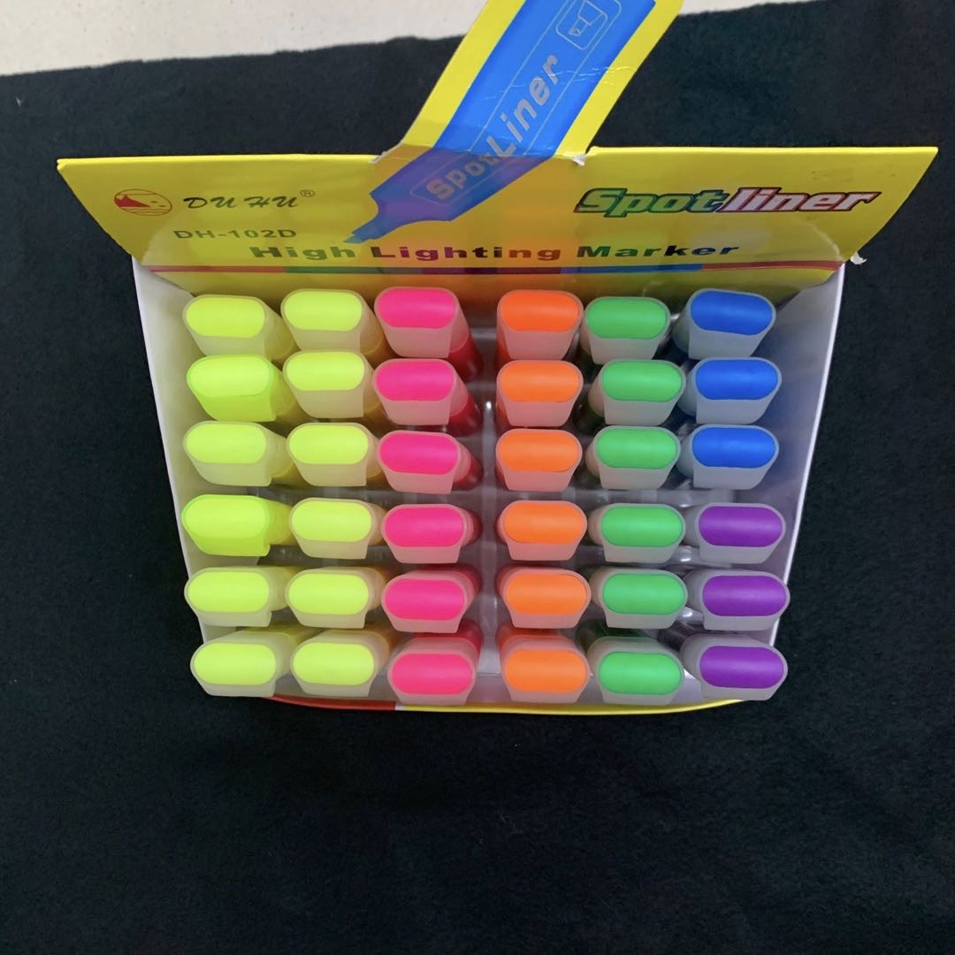 First Understanding Stationery Student Office Culture Writing Tools Highlighters Student Stationery Exam Marking Key Large-Capacity Color Highlighters Marking Graffiti Essential Office Supplies details Picture