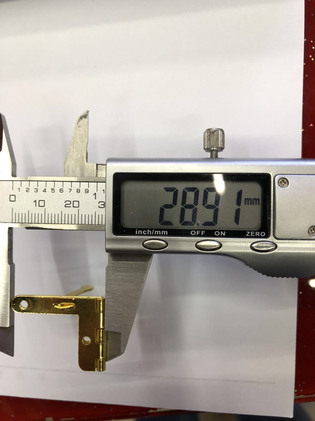 精品金属七字合页铰链雪茄盒合页 定制产品图