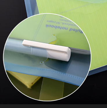 File bag with label insert bag, storage bag, A4 transparent snap bag, plastic file bag, office materials, official document bag, for students Specification image
