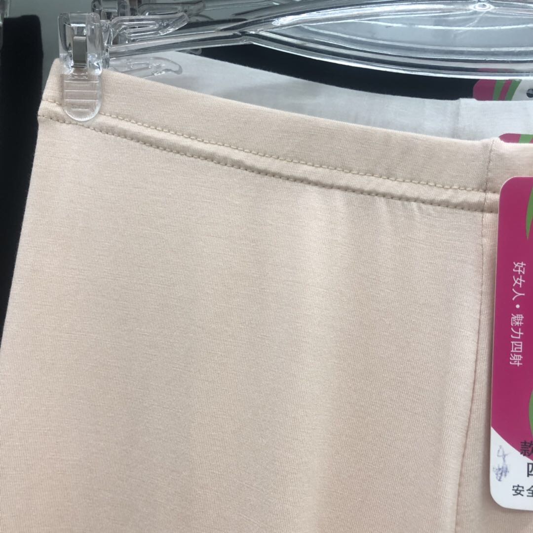 夏季安全裤薄款打底裤胖mm加肥加大码蕾丝四分裤防走光女短裤细节图