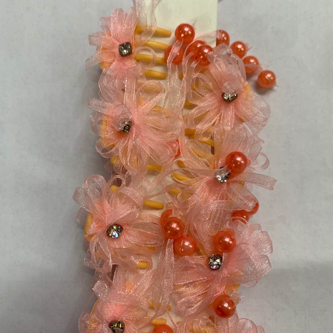 Hair clips, hairpins, headwear accessories, decorative items, handcrafted ornaments, headwear, orange style Specification image