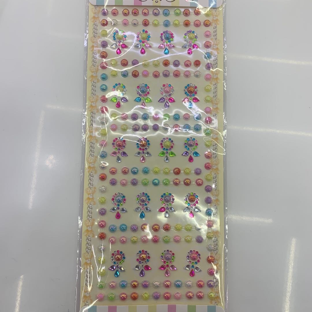 儿童舞台化妆钻石贴纸爱心梅花圆形装饰水晶贴画立体宝石粘贴