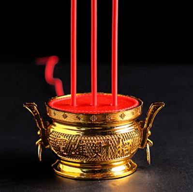 电池电子香炉蜡烛财神仿真LED长明灯家用图