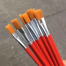 厂家直销上海油画笔红杆尼龙毛画笔油画笔批发水粉笔水彩笔油画笔