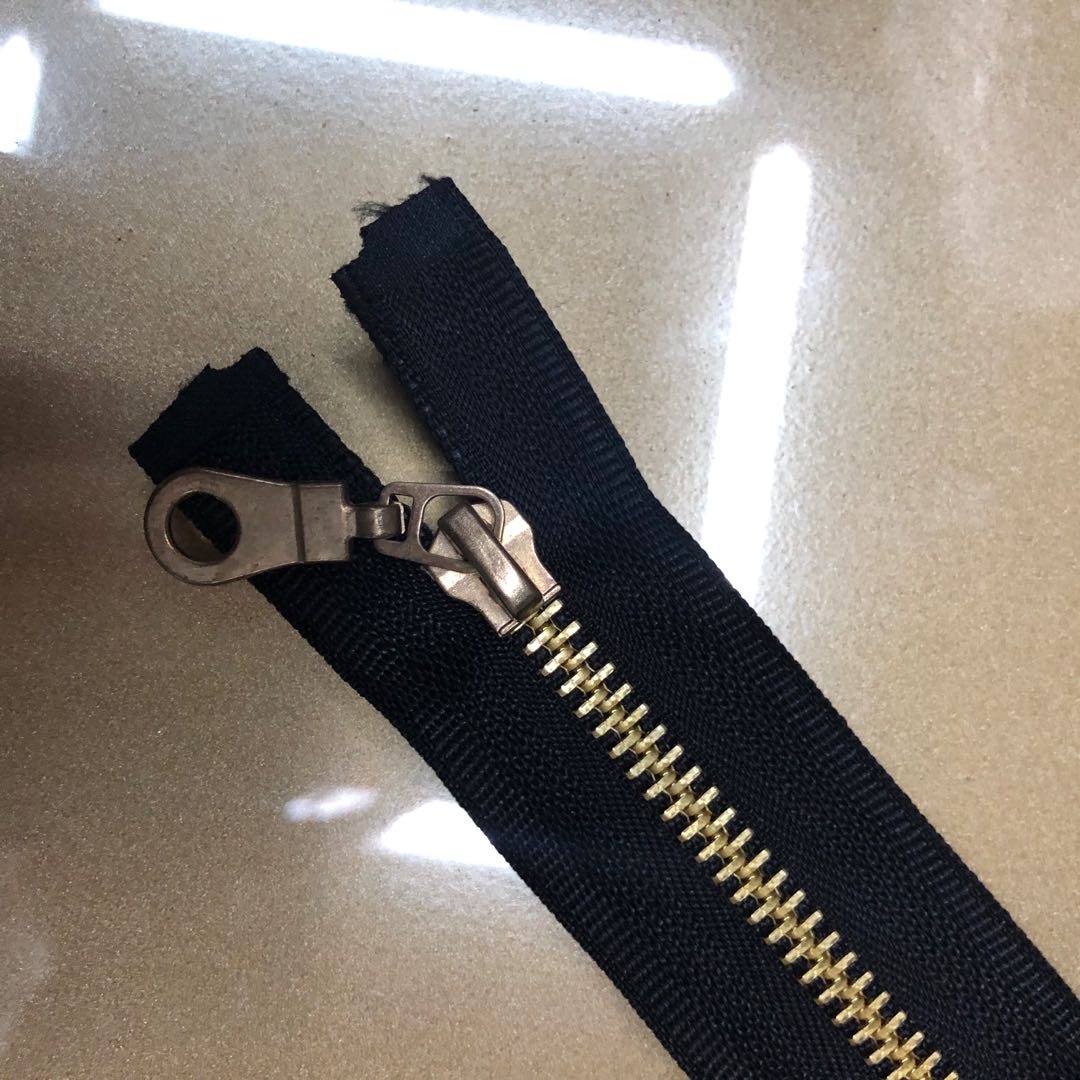 3号裤子铜拉链裤裆门禁金属拉链衣服包包短拉链头配件金属拉锁细节图