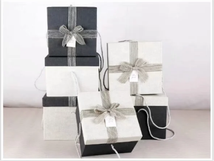 天地盖正方形拎绳套盒生日礼物圣诞元旦礼品盒