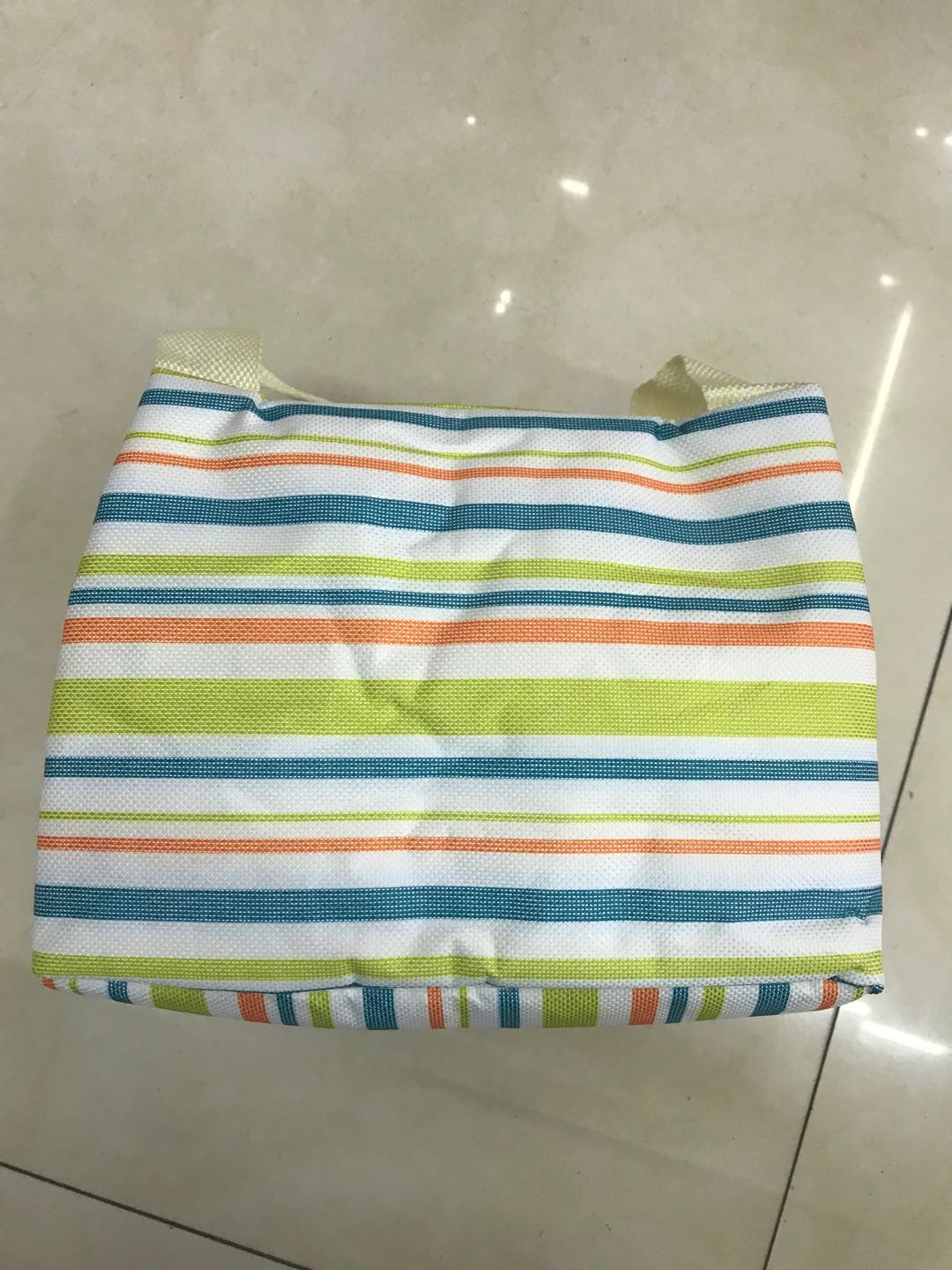 条纹儿童带饭手提牛津布保温袋