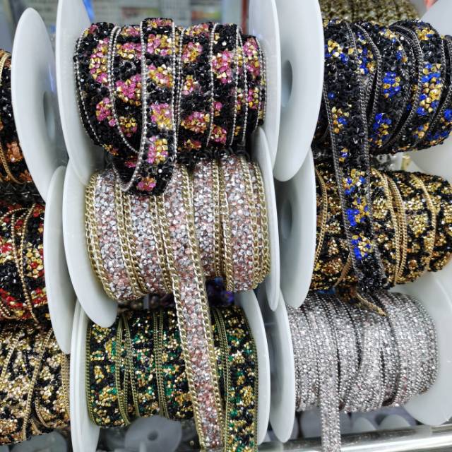 All Kinds Of Resin Diamond Diamond Chain Diy Hair Band Clip Hair Accessories details Picture