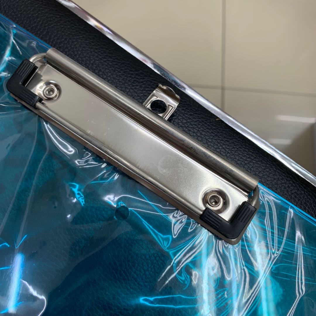 A4 transparent folder in blue Specification image