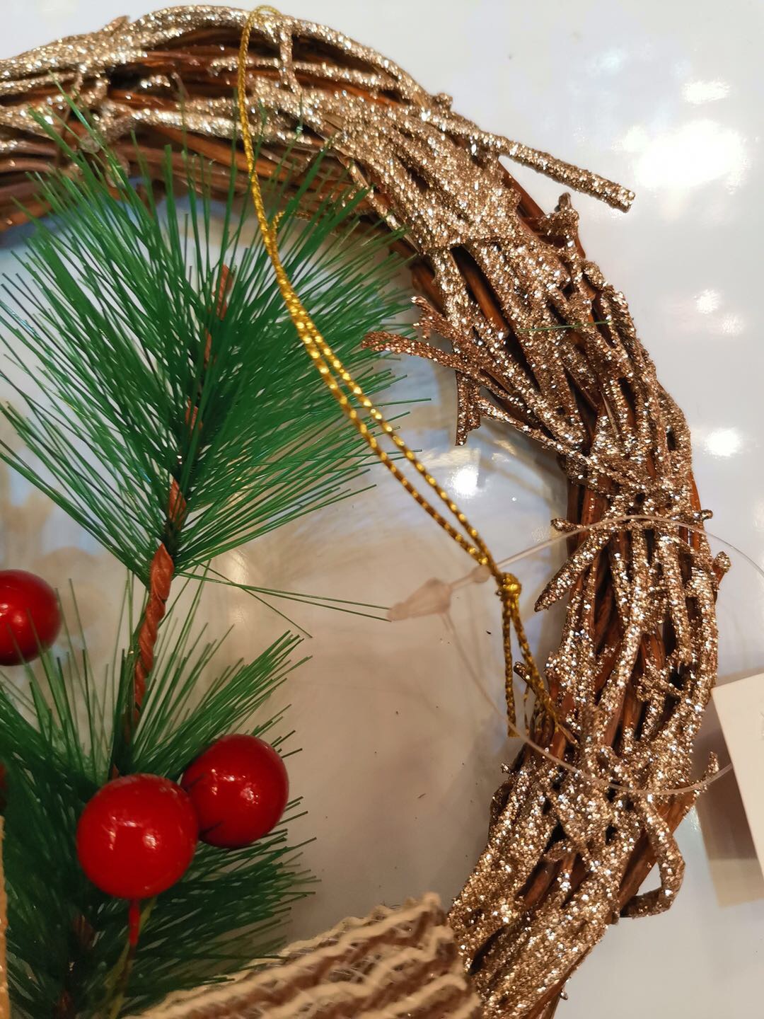 Donghuang Christmas Rattan Ring Pendant Specification image