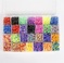 彩虹编织皮筋编织机套装DIY手工制作儿童益智玩具彩色橡皮筋图