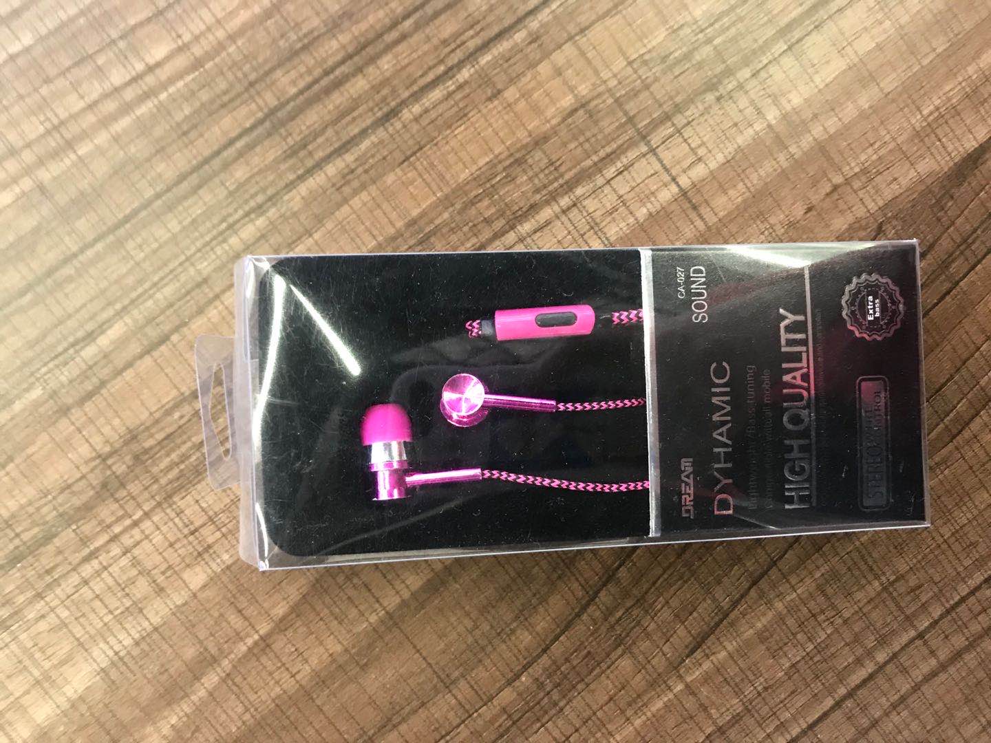 Electric ferry microphone headphones, braided wiring details Picture