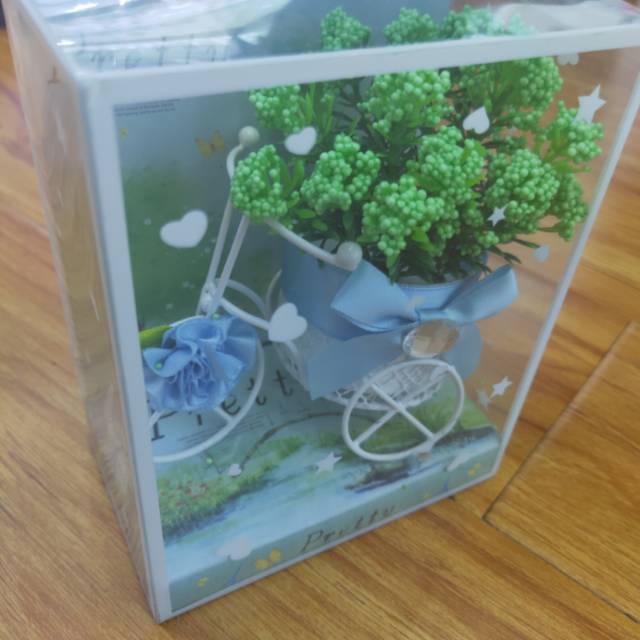 厂家直销多色花型自行车摆件细节图