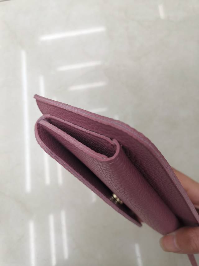 Women's Long Wallet Ultra-Thin Solid Color Holding Large Capacity Card Bag Holding Bag Specification drawing
