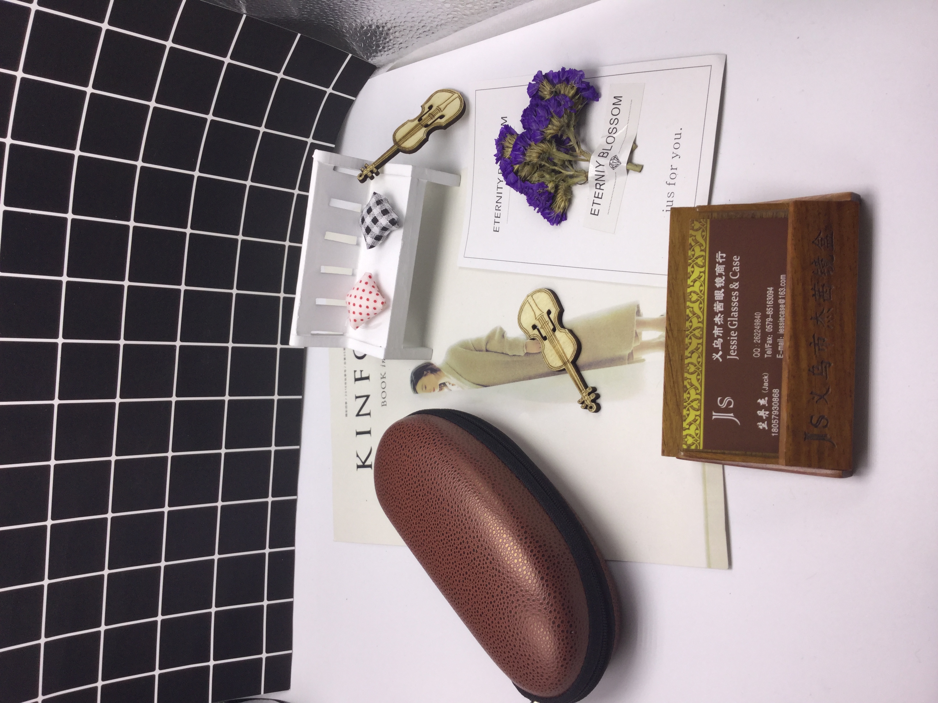 PU铁皮眼镜盒太阳眼镜近视镜盒男女通用加厚护镜H934产品图