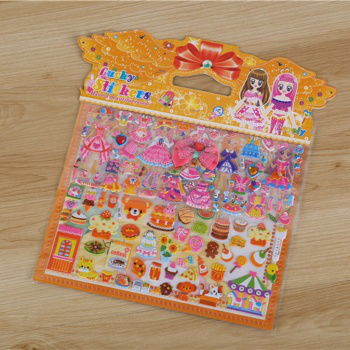 Creative and cute dress-up with lace, educational and cute bubble stickers details Picture