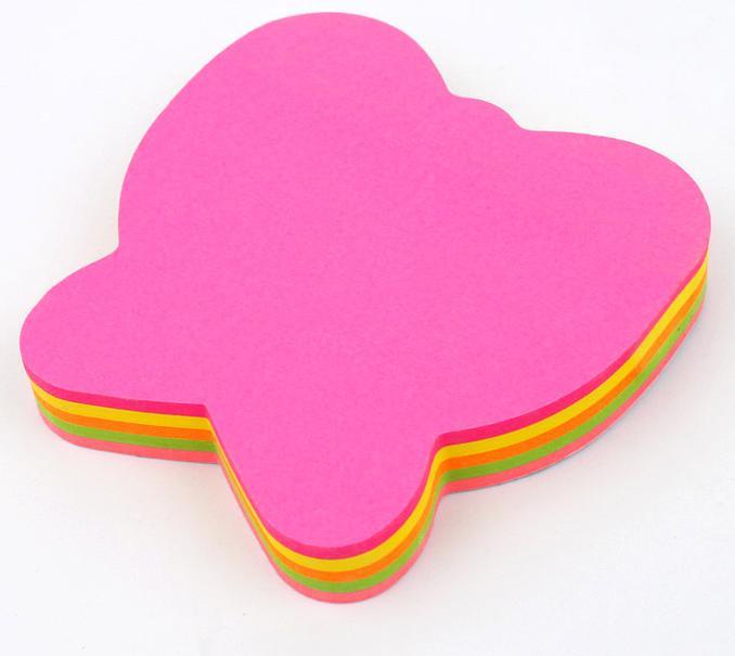 Stick fluorescent post-it note N times, fold color different 100 page factory direct sale