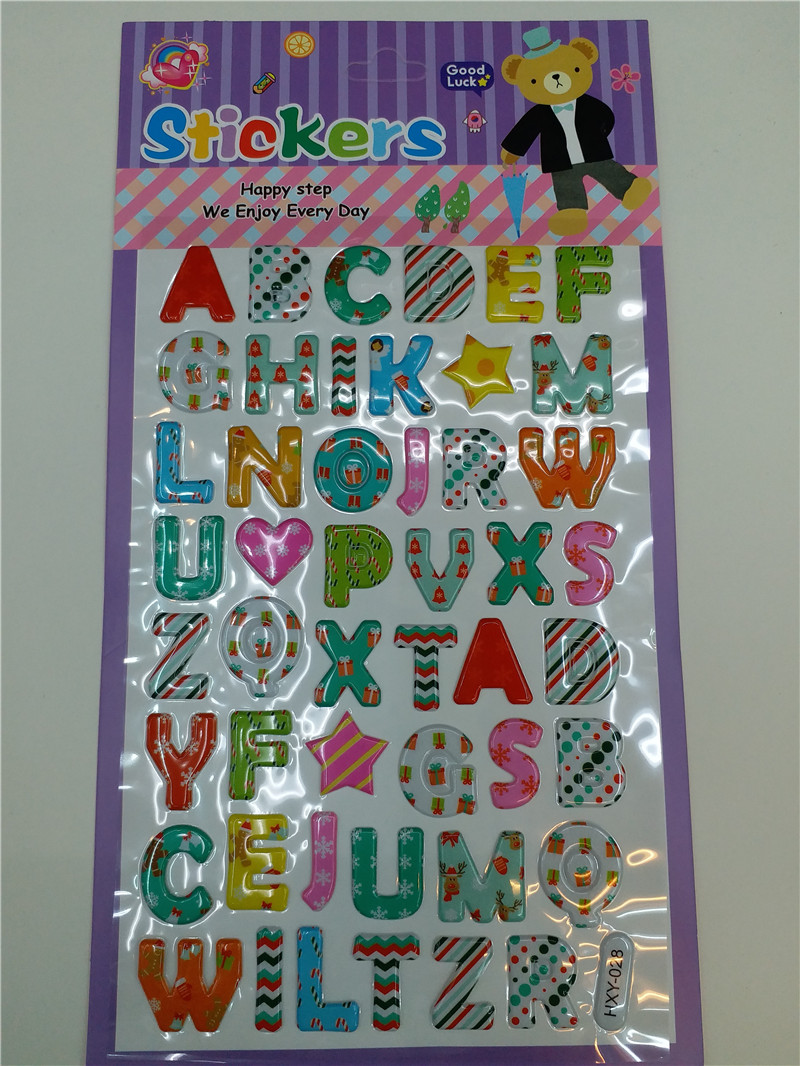 Children's bubble sticker back can be filled in room stickers