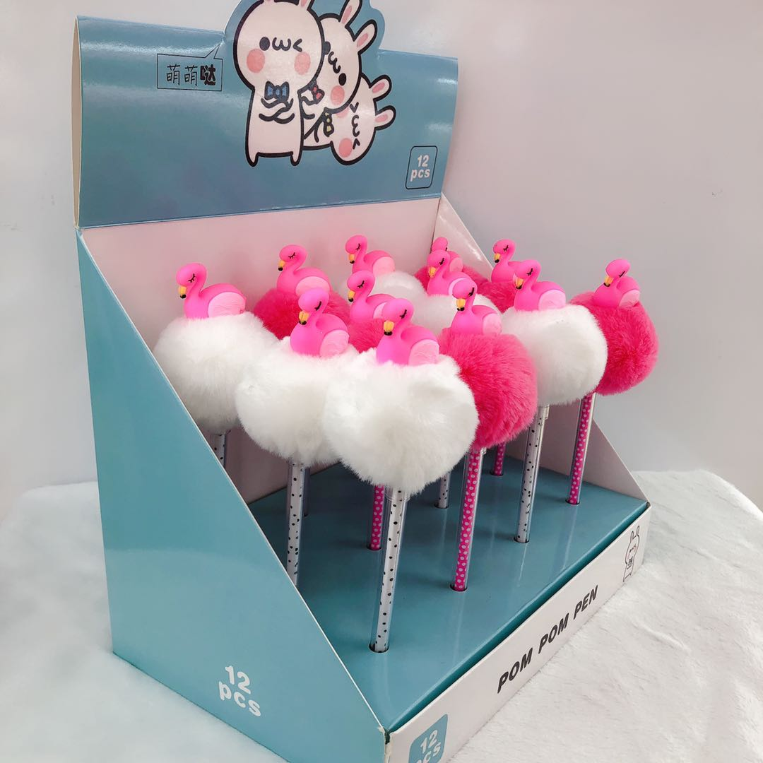 Flamingo Ball Ball Ballpoint Pen 327 children's toy Pen writes smoothly details Picture