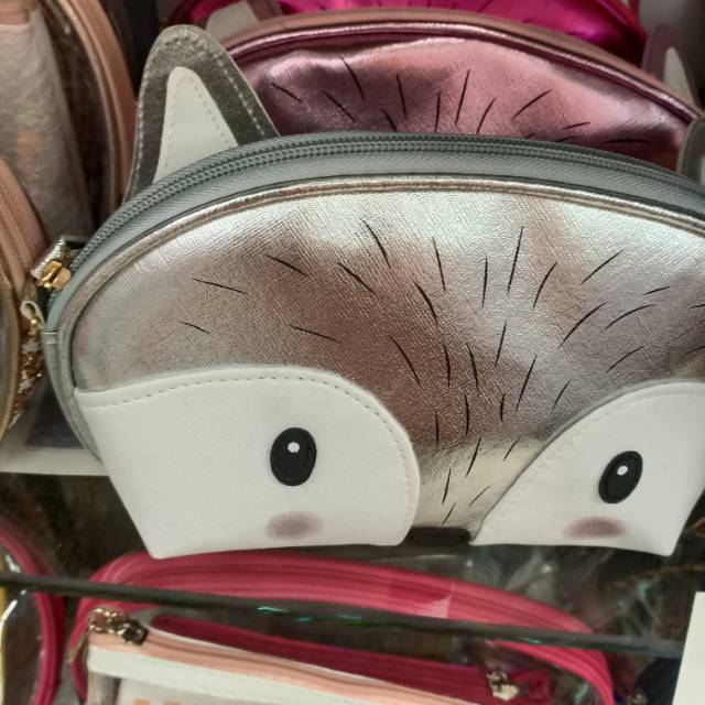 小狐狸化妆包韩版INS风可爱小清新手提包产品图