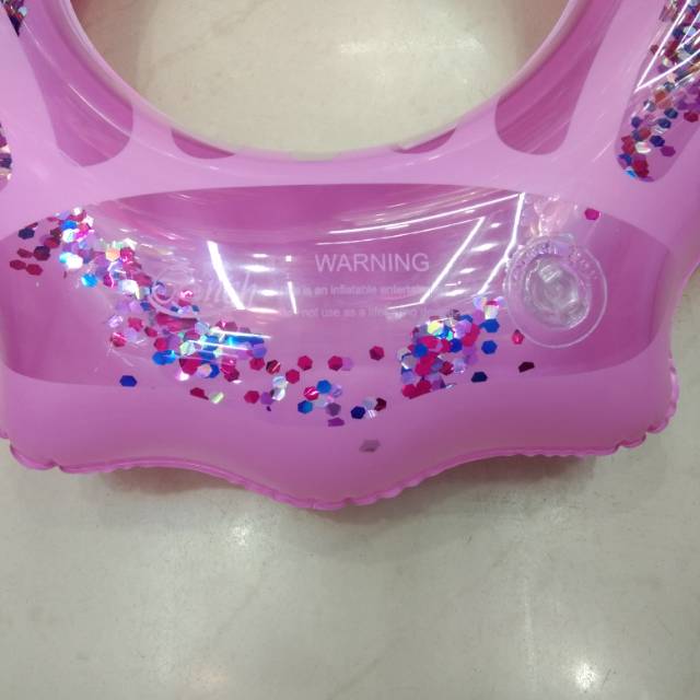 Factory direct sales of pvc children's toys, children's colored sequined shell swimming rings mixed wholesale Specification image