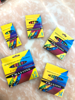 儿童多色颜色亮丽蜡笔学生学习用品