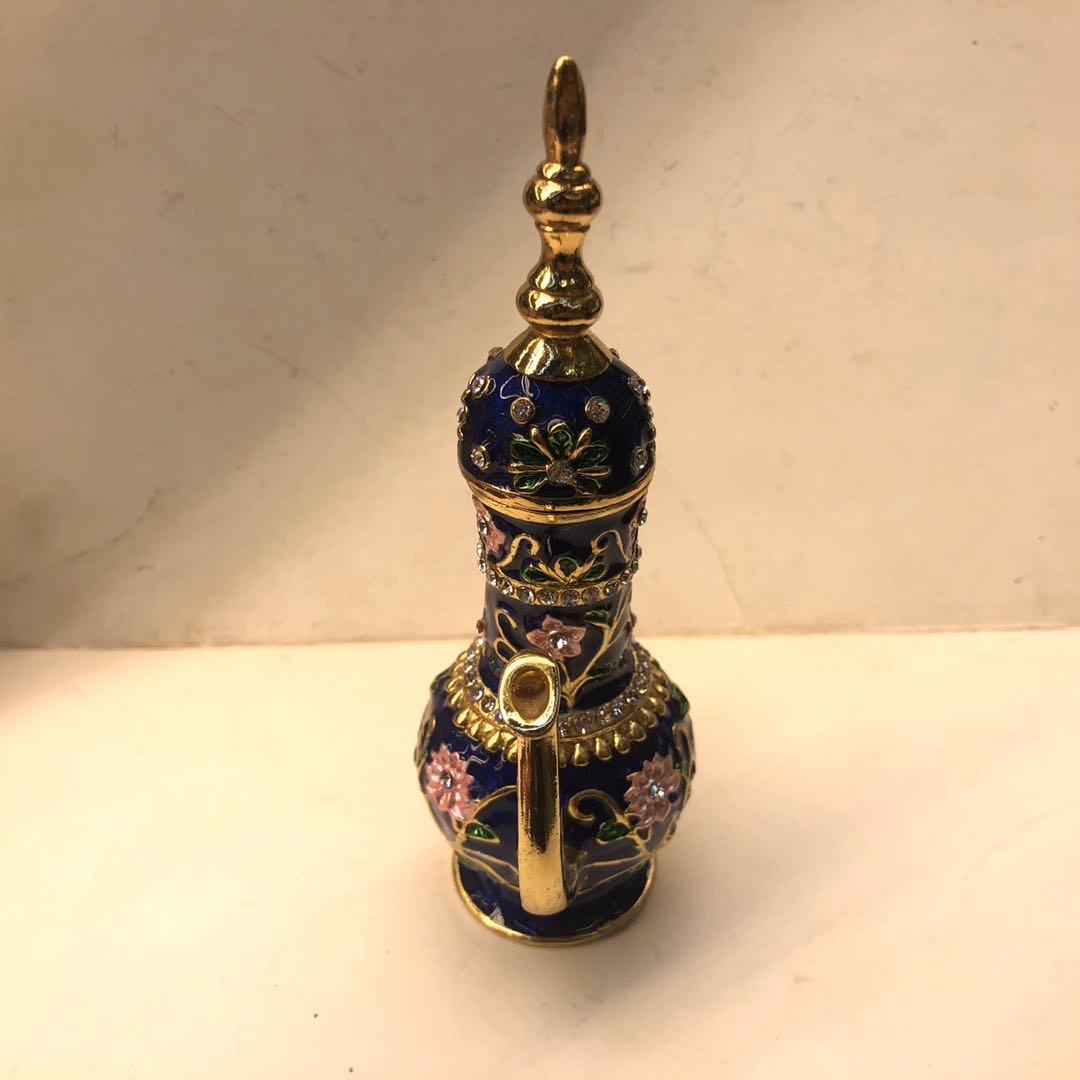 酒壶合金首饰盒婚庆礼品摆件工艺品镶嵌水晶摆件产品图