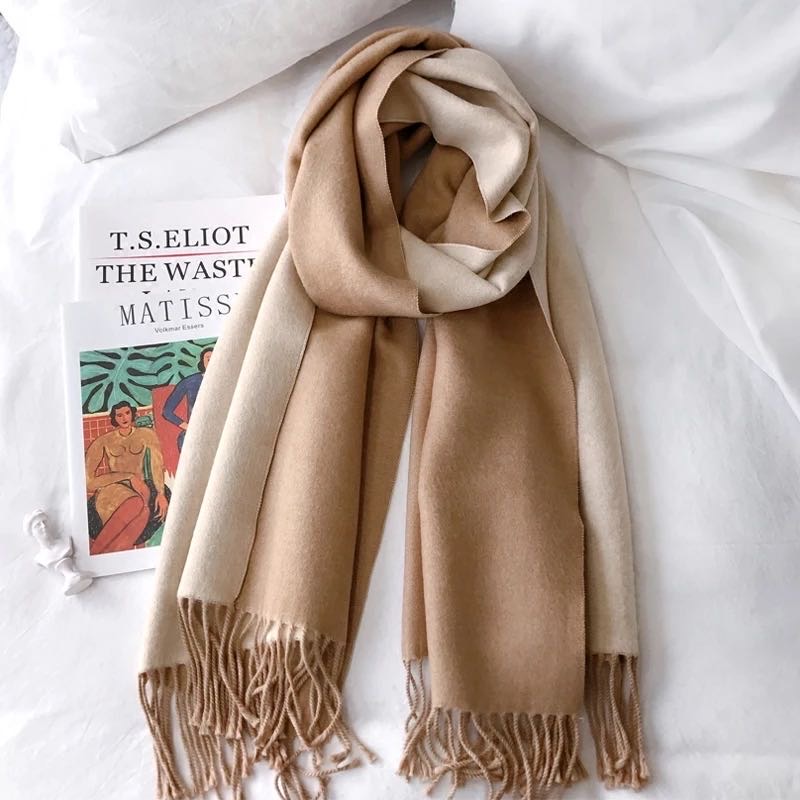Scarf Ladies Korean Version With Solid Color Fashion Europe And The United States Style Casual Warm Autumn And Winter