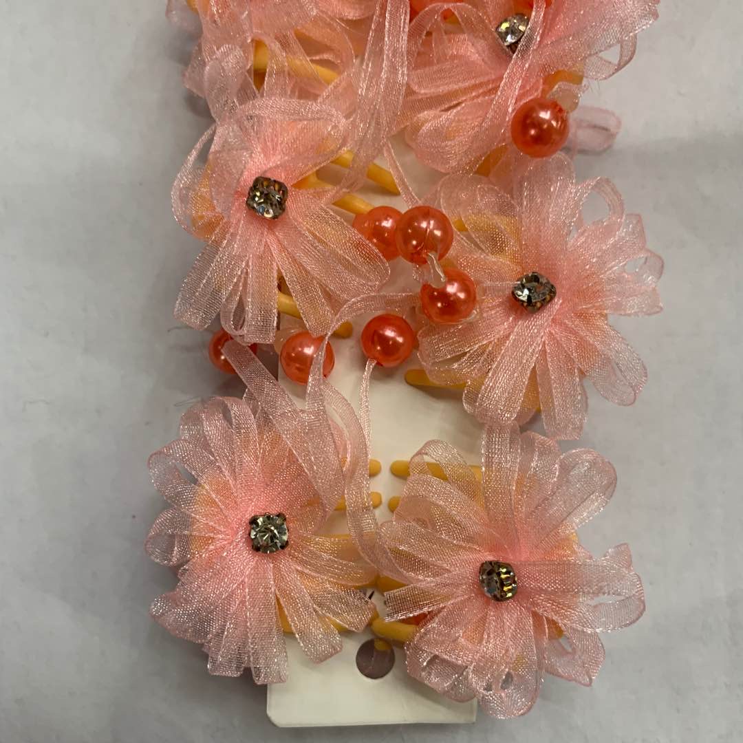 Hair clips, hairpins, headwear accessories, decorative items, handcrafted ornaments, headwear, orange style details Picture