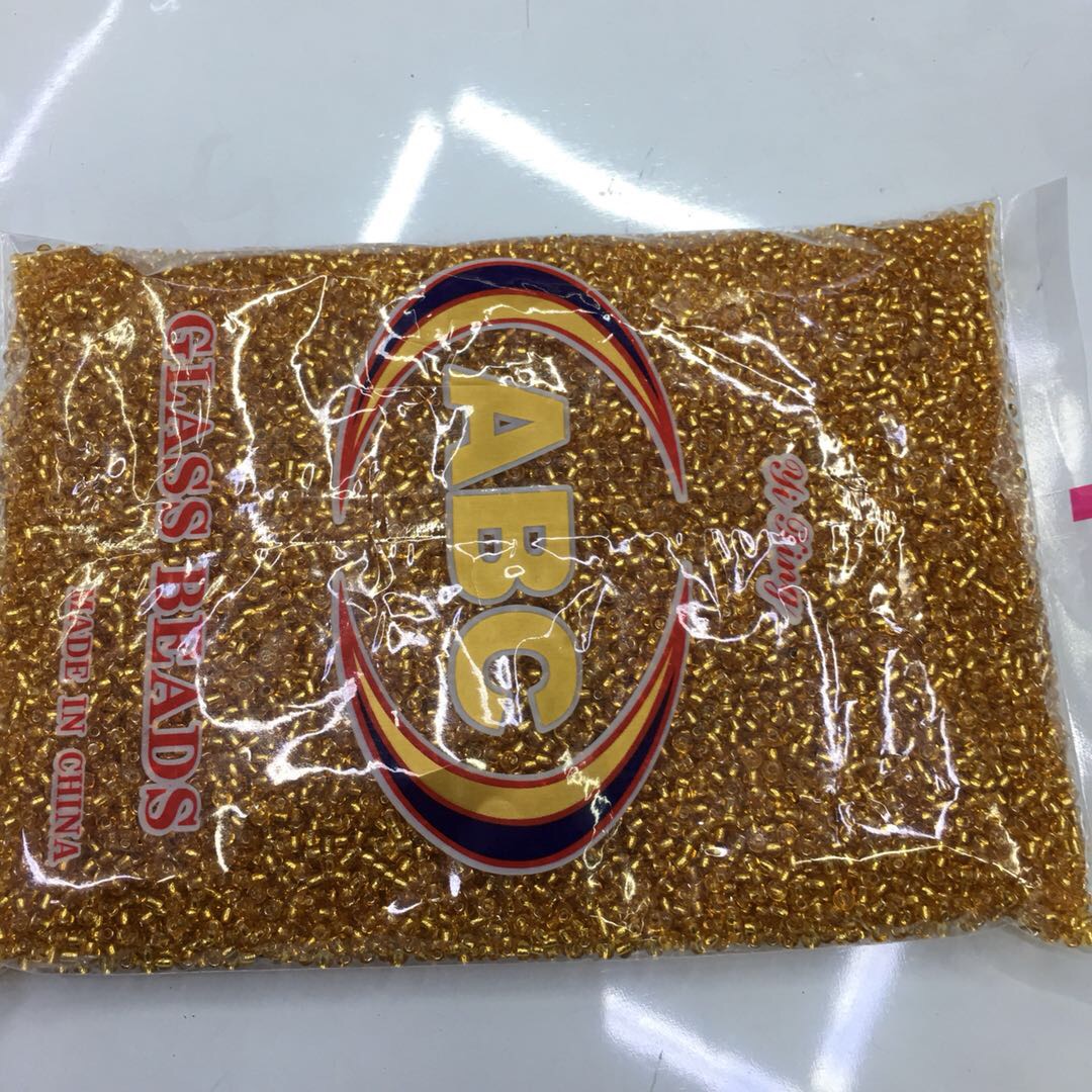 Factory direct sales of ABC Golden glass rice beads