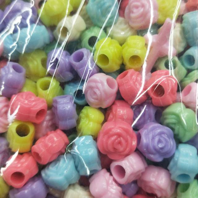 abs rose style jewelry accessories with holes details Picture