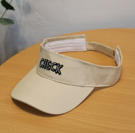 Khaki Letter Multi-Color Hat Female Summer Street Empty Top Sunshade Male No Top Hat