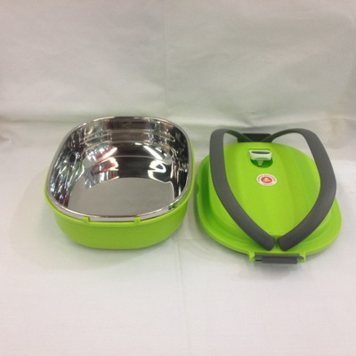 韩式简约手提不锈钢便携式饭盒学生饭盒产品图