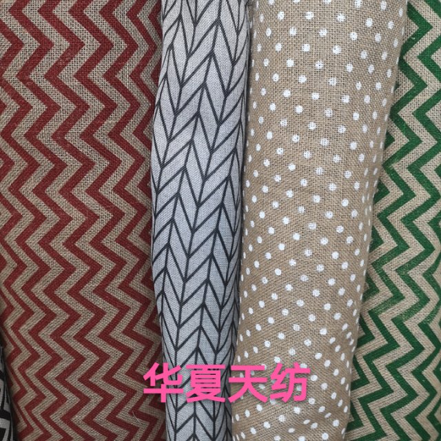 染色印花麻布多样现货针织布