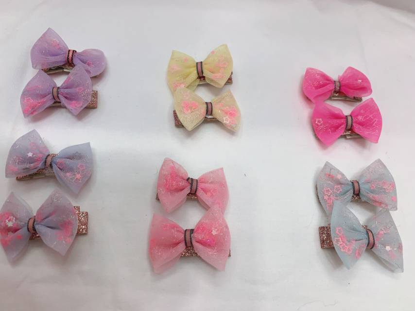 Small net children tiara bowknot hair ornaments flower girls Korean version of lovely princess tiara ornaments