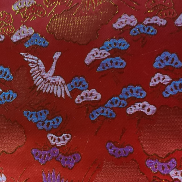 Fairy Crane Low Brocade Fabric Decorative Fabric Multi-Color Optional Specification drawing