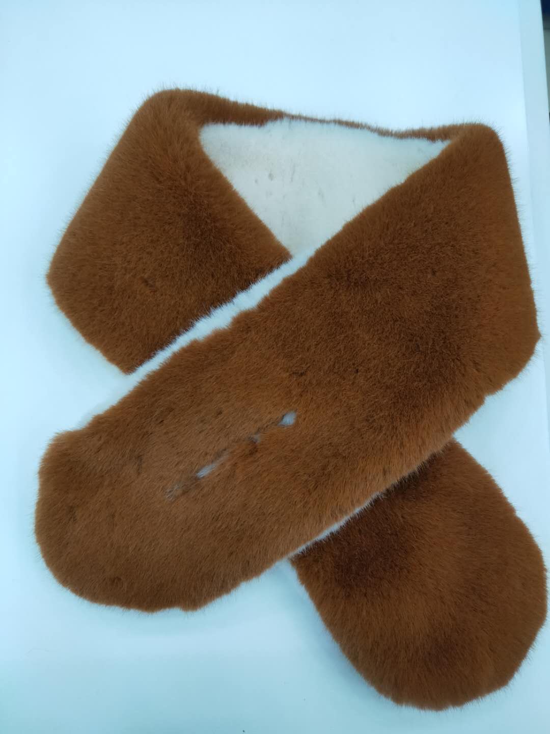 Dongdaemun Soft Imitation Fur Matching Color Fur Neck Autumn Winter Warm Imitation Rabbit Hair Collar Children's Scarf details Picture