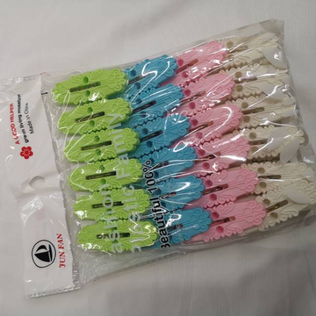 厂家直销塑料夹子彩色夹子衣物夹四色出口晾衣夹