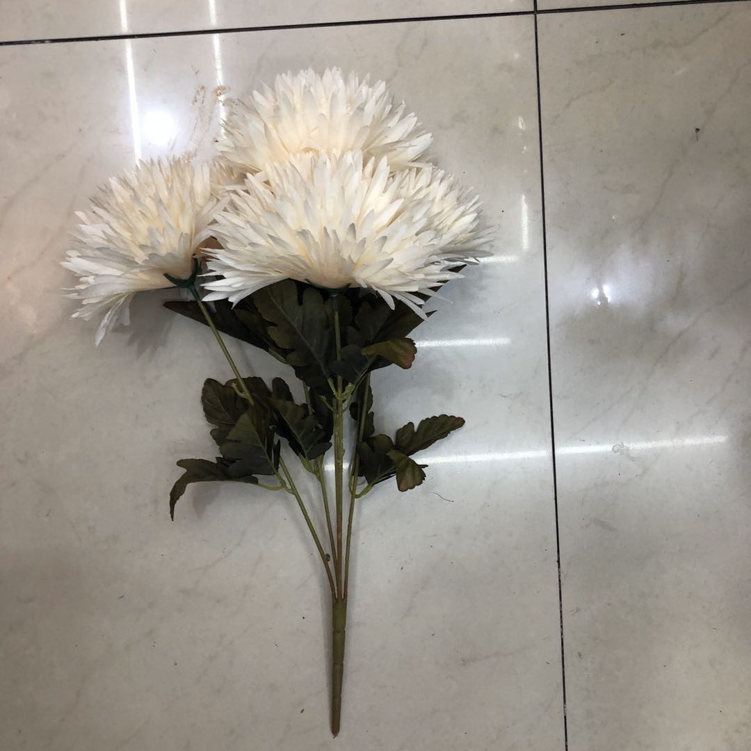 仿真五头烟花菊田园小清新装饰家居摄影摆件厂家直销