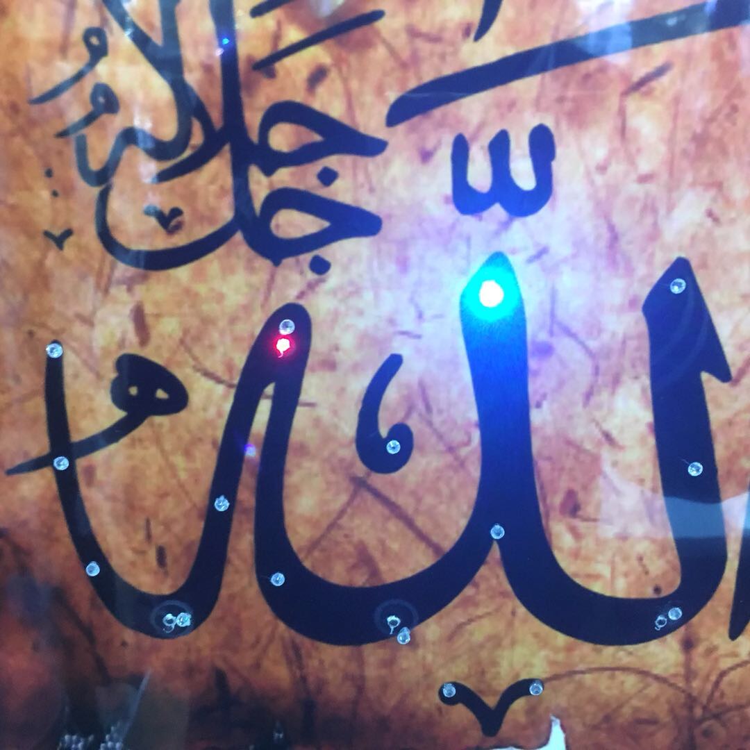 欧式复古创意LED带灯墙挂装饰相框产品图