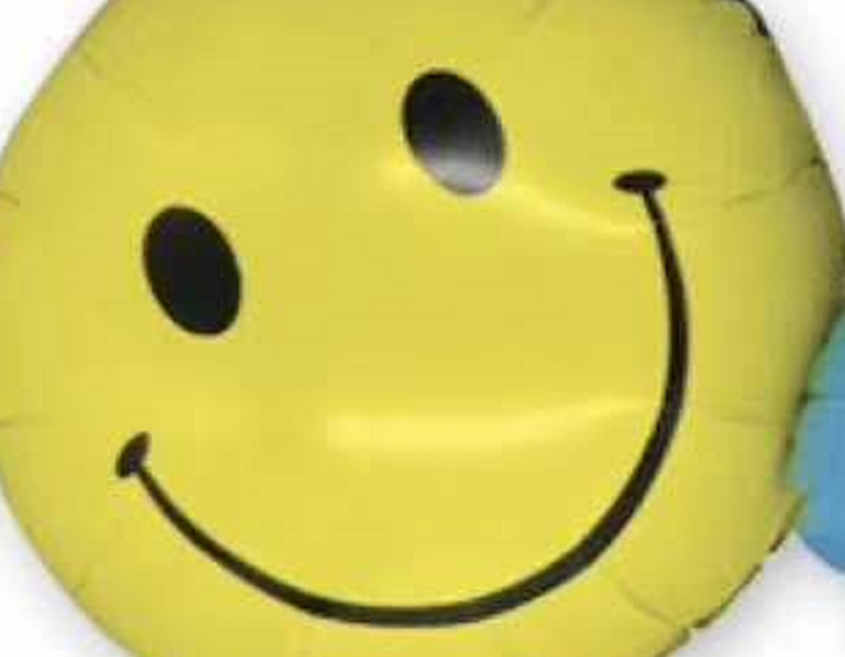 Large rainbow smiling face, happy birthday, birthday party decoration, popular first birthday, classroom print decoration, toys, aluminum foil, aluminum film, balloon wholesale 1 details Picture