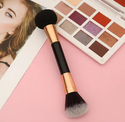 New Single Double Head Makeup Brush Makeup Tools Dual Use Foundation Brush Fashion