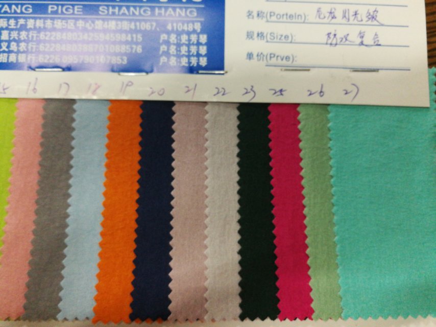 Factory direct sales of hot-selling new nylon glittering crinkle, large stock of high, medium and low-end luggage, sofa, shoe materials and fabrics Specification image
