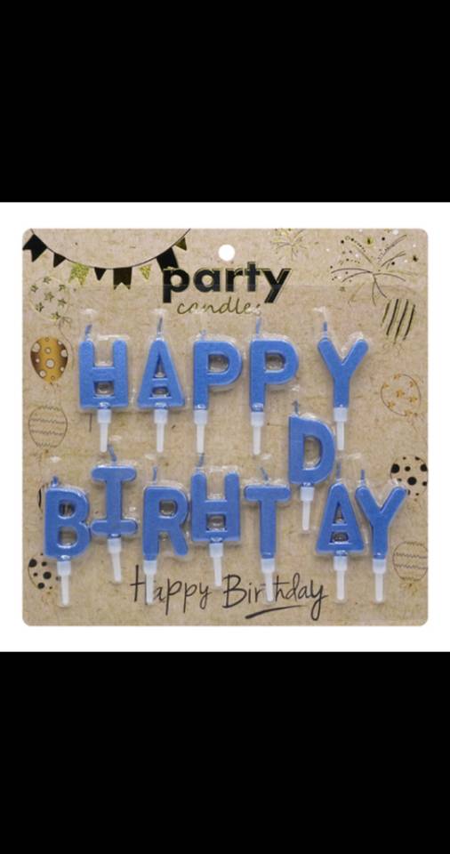 Manufacturers Wholesale Electroplated Happy Letter Wax Cake Decorative Candles Creative Children's Birthday Candles Custom Wholesale Specification drawing