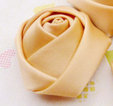 Direct Diy Ribbon Camellia Ribbon Flowers Hand-Held Flower Materials Diy Hair Accessories Small Flower Handmade Accessories Bracteus details Picture