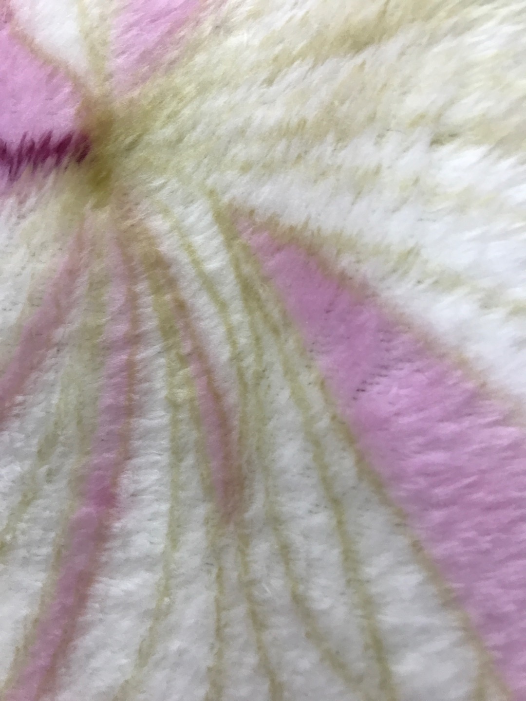 AB版简约花卉粉底印花超柔加厚法兰绒双面毯细节图